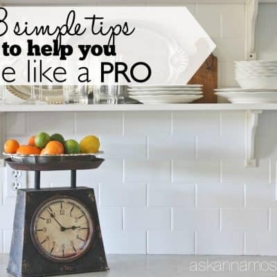 Subway Tile Kitchen Wall & Tips for making it an EASY job