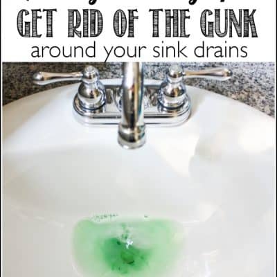 How to Clean the Gunk around the Sink Drain