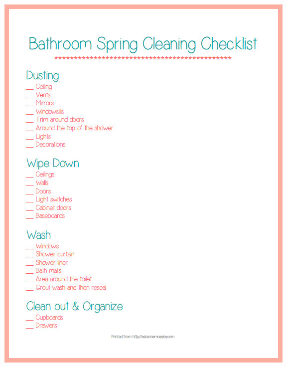 Spring Cleaning Tips for the Bathroom