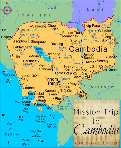 Heading to Cambodia