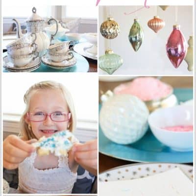 Christmas Tea Party with Vintage Flair