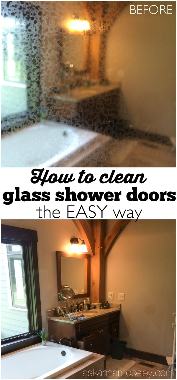 How to clean glass shower doors the EASY way and get incredible results - Ask Anna