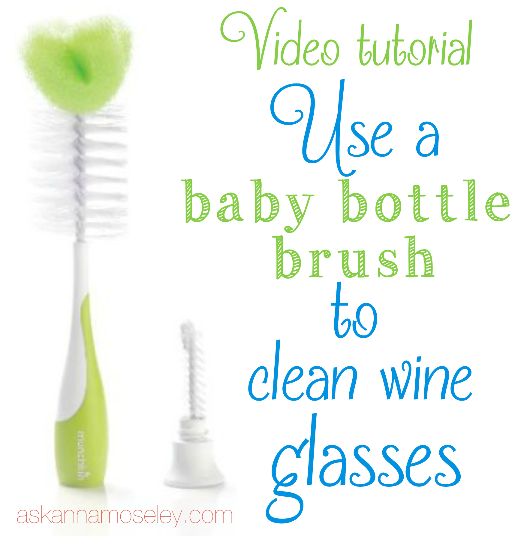 How to Clean a Wine Glass {video tutorial}