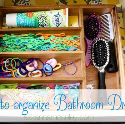 How to Organize Bathroom Drawers