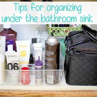 Affordable tips for Organizing Under the Bathroom Sink