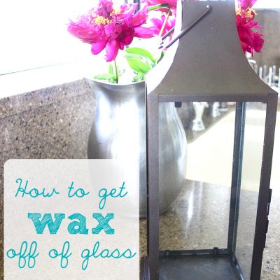 How to get Wax off Glass