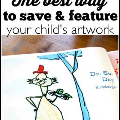 How to Save and Feature your Kids’ Artwork {Gift idea}