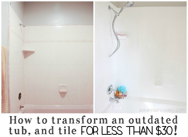 Step-by-step tutorial for how to update an ugly bathtub | Ask Anna