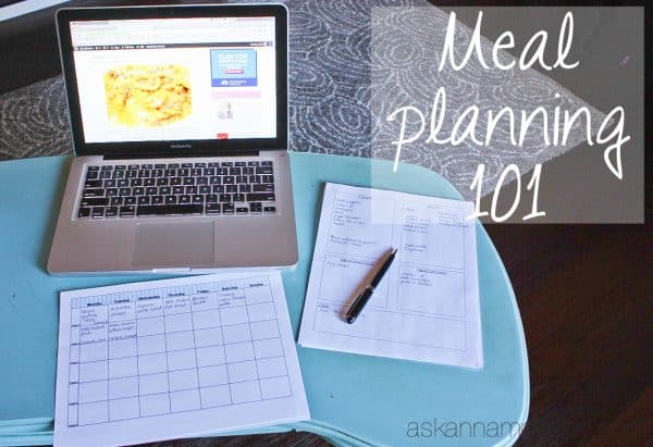 Meal planning 101 - Ask Anna