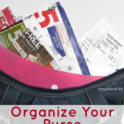 How to Organize Your Purse & Eliminate Receipt Clutter