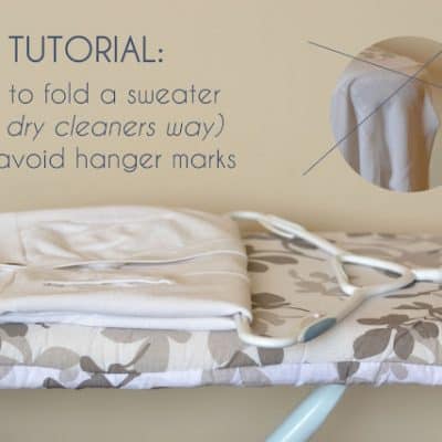 How to Fold and Hang a Sweater