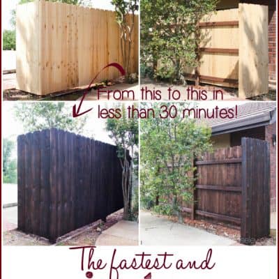 The Fastest and Easiest Way to Stain a Wood Fence