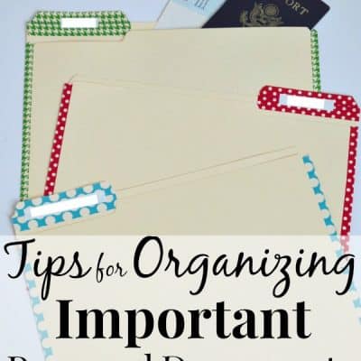 How to Organize Important Personal Documents in Less than 30 minute