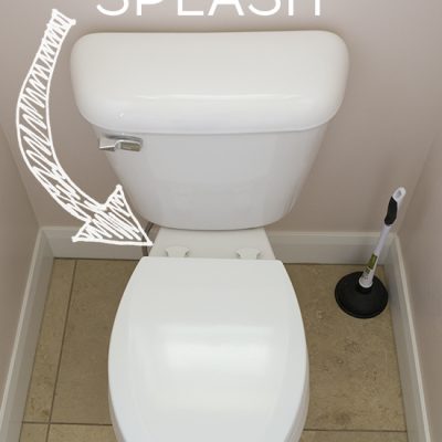 How to Clean a Toilet – the Back ledge under the Tank